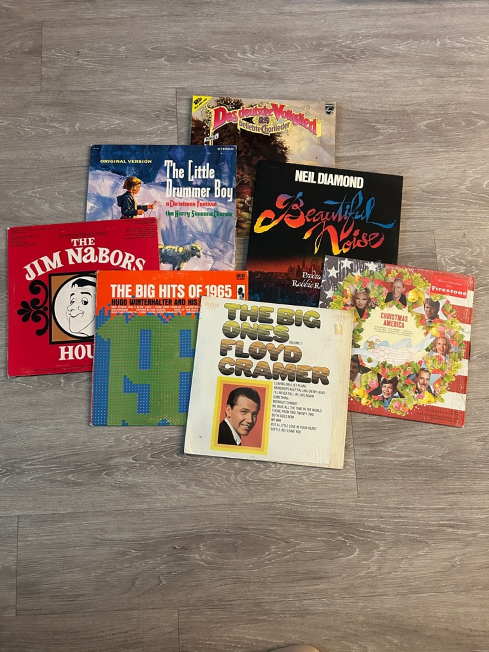 Vintage Vinyl Record Lot 1965 Floyd Cramer Jim Nabors Christmas America Diamond